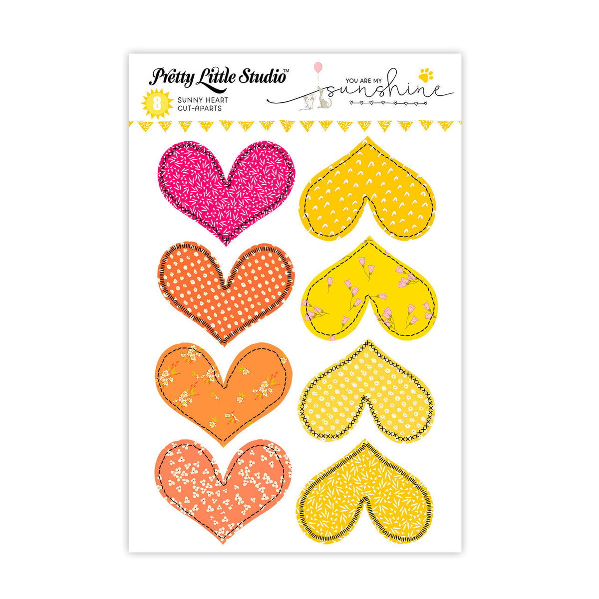 Pretty Little Studio You Are My Sunshine - Sunny Hearts Cut Aparts ...