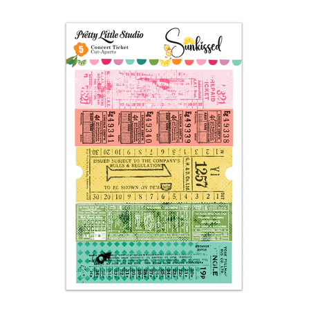 Pretty Little Studio Sunkissed - Concert Ticket Cut-Aparts