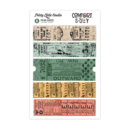 Pretty Little Studio Comfort & Joy - Polar Express Tickets Cut-Aparts
