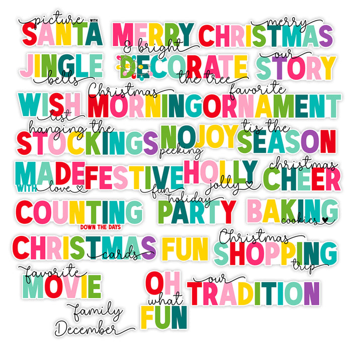 Pretty Little Studio Candy Cane - Christmas Cheer Word Titles