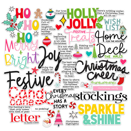 Pretty Little Studio Candy Cane - Festive Treat Words Die Cuts