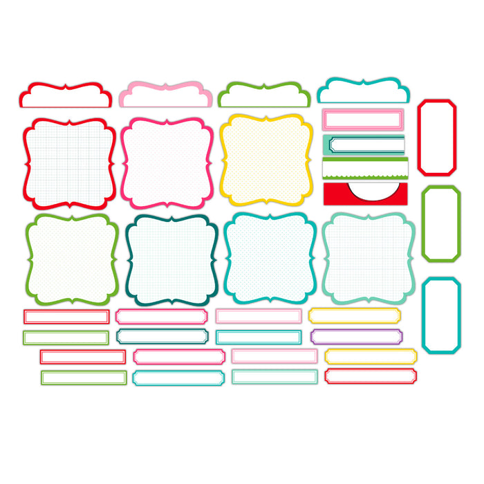 Pretty Little Studio Candy Cane - Be Merry Brackets + Labels