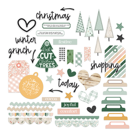 Pretty Little Studio Comfort & Joy - Fresh Cut Trees Die Cuts