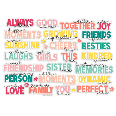 Pretty Little Studio Love Is Kind - Friends Forever Word Die Cut Titles