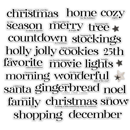 Pretty Little Studio Comfort & Joy - Holly Jolly Word Titles