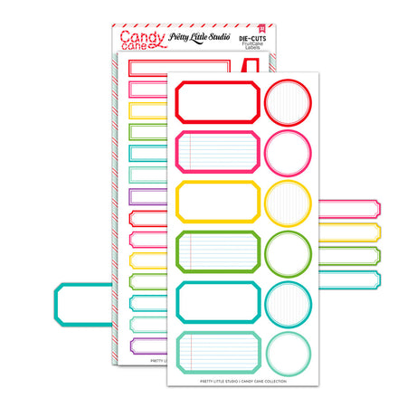 Pretty Little Studio Candy Cane - Fruit Cake Labels Punch Outs