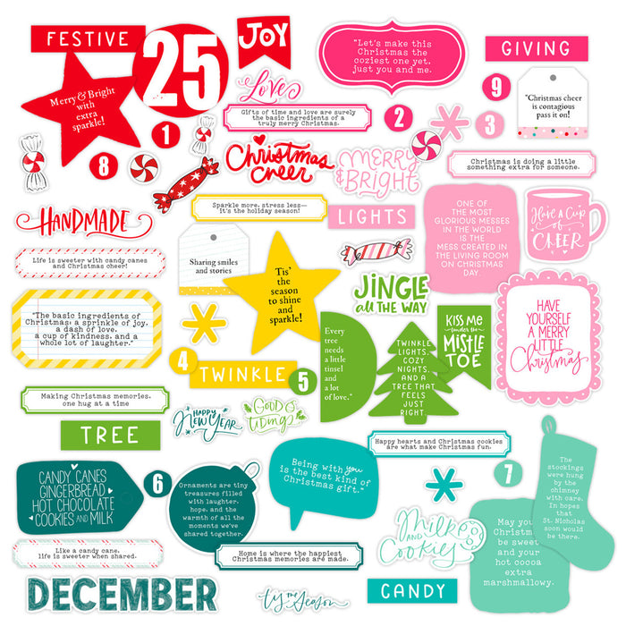 Pretty Little Studio Candy Cane - Merry & Bright Die-Cuts