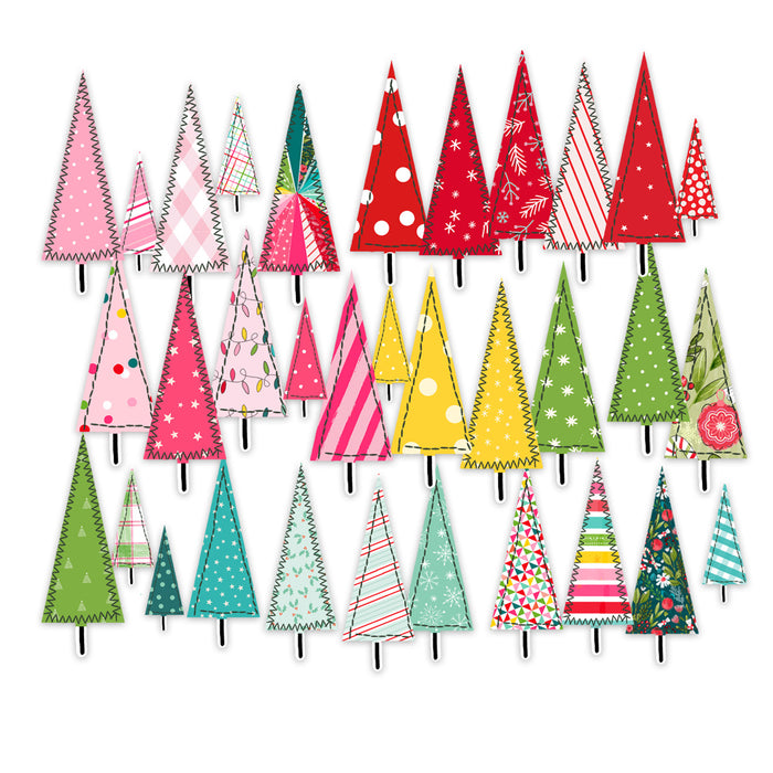 Pretty Little Studio Candy Cane - Peppermint Forest Punch Outs