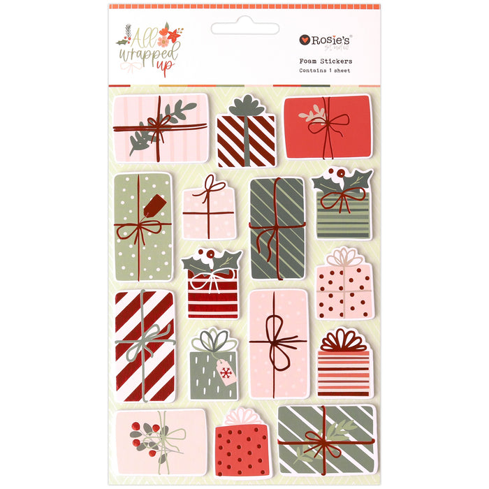 Rosie's Studio All Wrapped Up - Foam Stickers with Foil