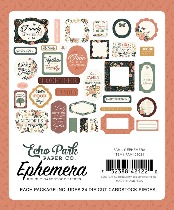 Echo Park Family - Ephemera Icons