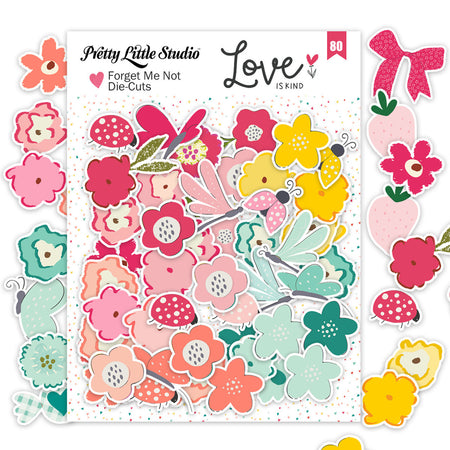 Pretty Little Studio Love Is Kind - Forget Me Not Die Cuts