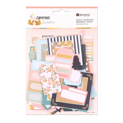 Rosie's Studio Jumping In Puddles - Diecut Journal Ephemera