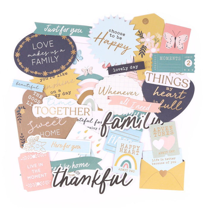 Rosie's Studio Jumping In Puddles - Diecut Sentiments Ephemera