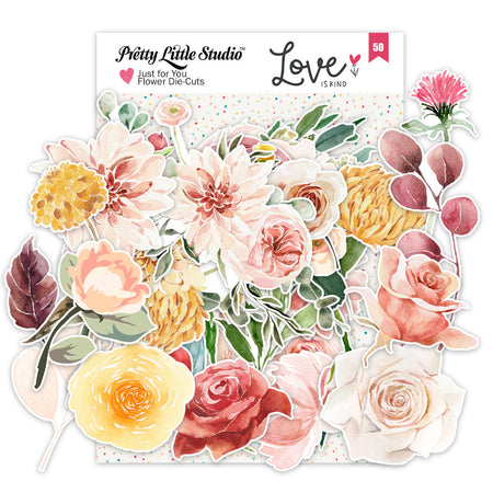 Pretty Little Studio Love Is Kind - Just For You Flowers Die Cuts