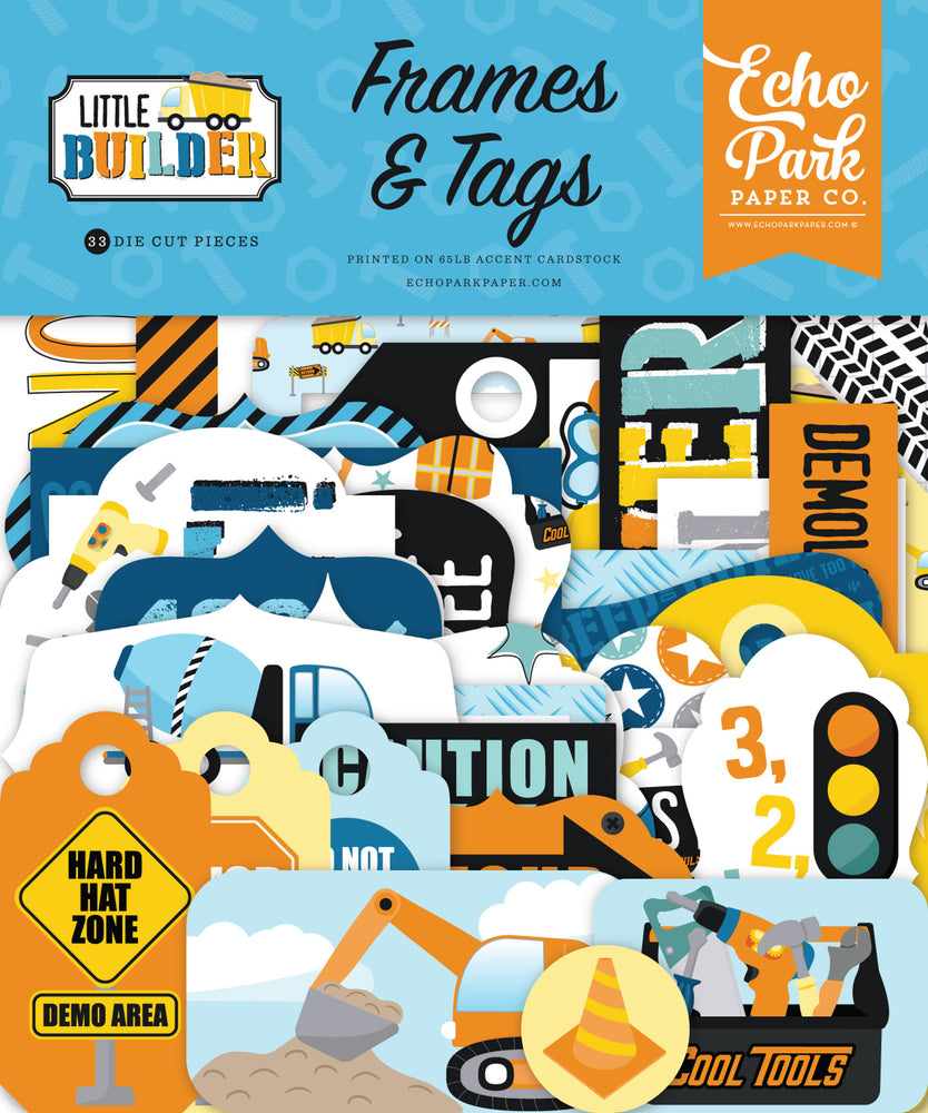 Echo Park Little Builder - Ephemera Frames & Tags