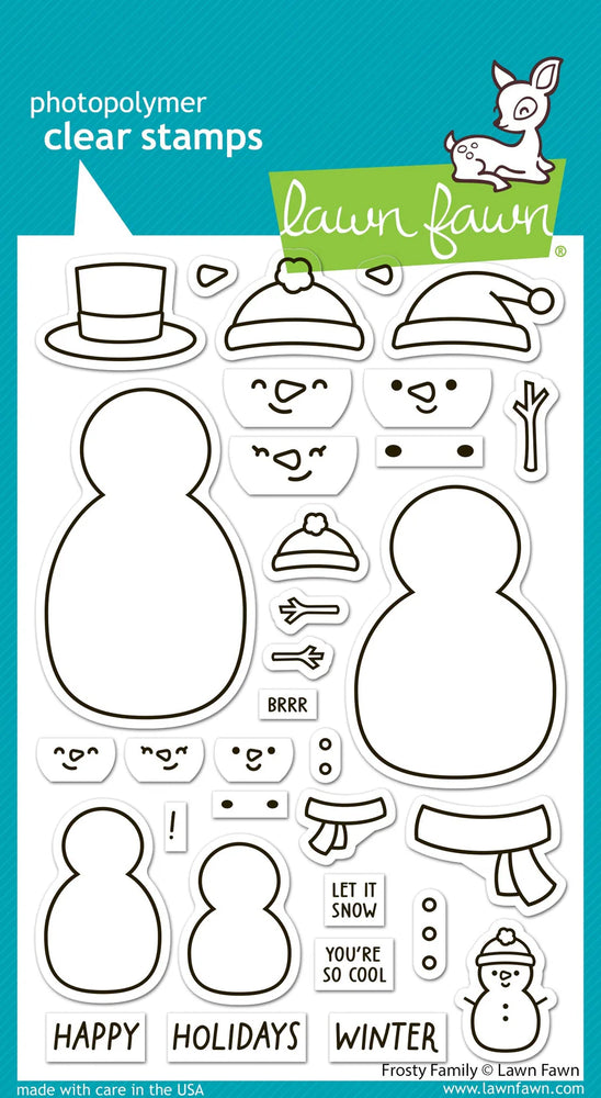 Lawn Fawn Clear Stamps - Frosty Family