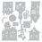Sizzix Tim Holtz Thinlits Dies - Vault Ghost Town