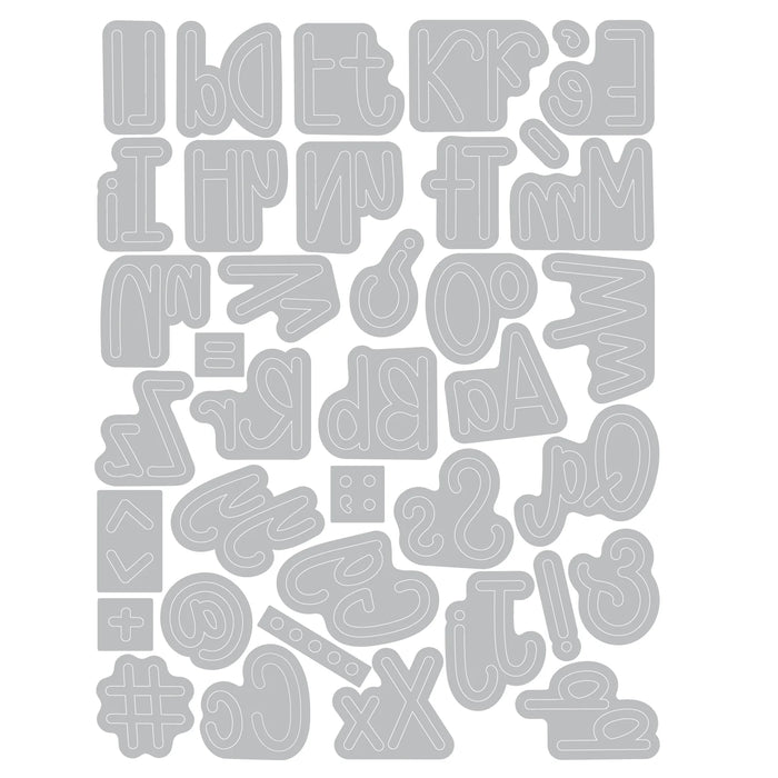 Sizzix Thinlits Die - Simple Letters