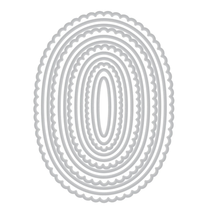 Sizzix Framelits Die Set - Fancy Ovals