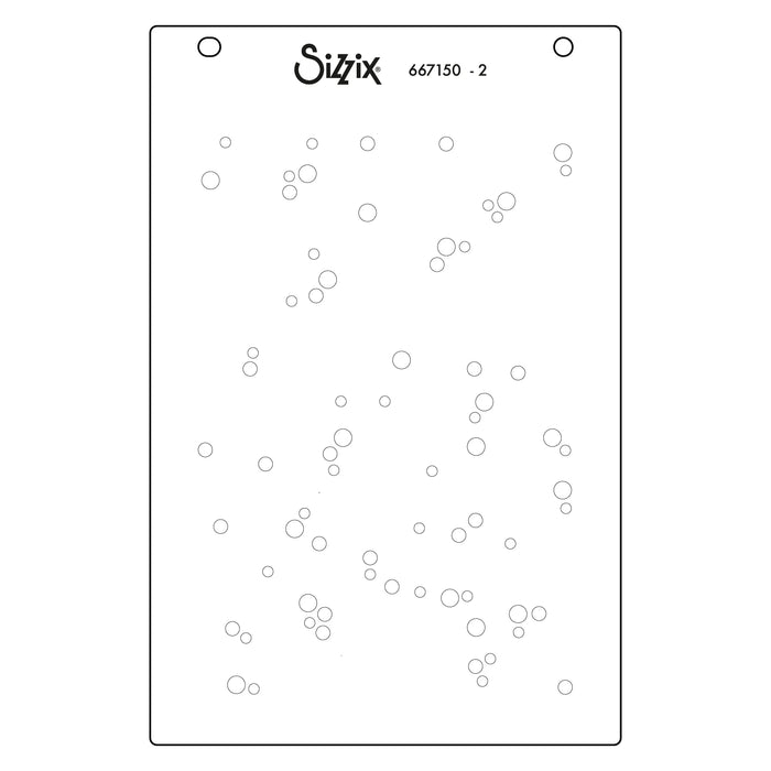 Sizzix A6 Layered Stencils 2PK - Berry Sweet