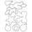 Sizzix Clear Stamp Set With Framelits by 49 & Market - Build A Wreath
