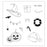 Sizzix Clear Stamp Set With Framelits by 49 & Market - Holiday Drop