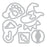 Sizzix Clear Stamp Set With Framelits by 49 & Market - Holiday Drop