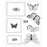 Sizzix Clear Stamp Set With Framelits by 49 & Market - Postage Wings
