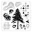 Sizzix Clear Stamp Set With Stencils by 49 & Market - Outdoor Essentials