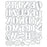 Sizzix Thinlits Die Set by 49 & Market - Lino Type Revival