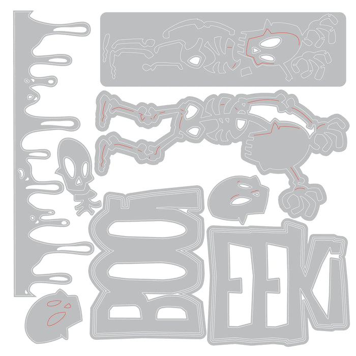 Sizzix Tim Holtz Thinlits Die - Vault Frights & Bones
