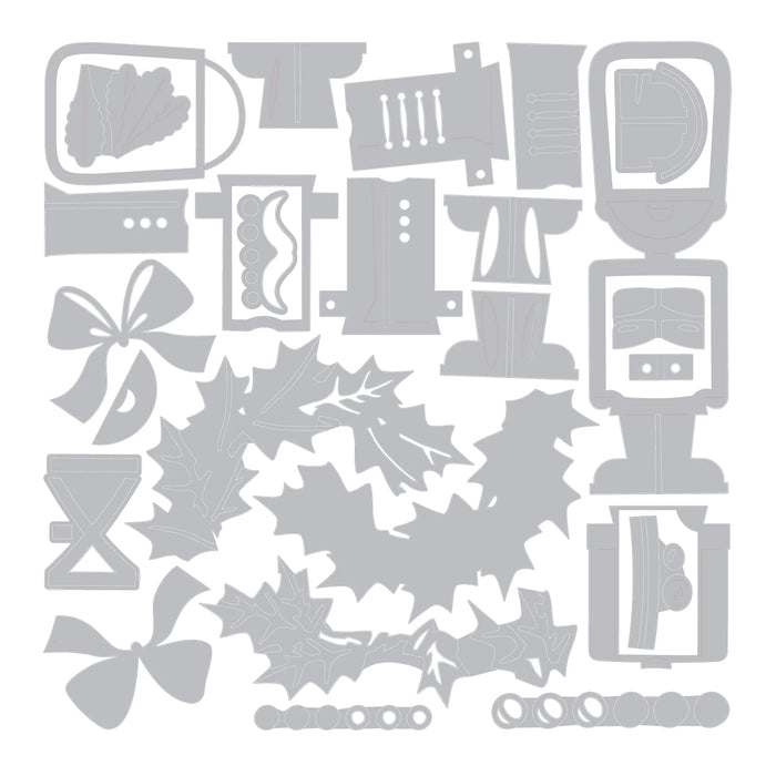 Sizzix Tim Holtz Thinlits Die Set - Vault Yuletide Harvey