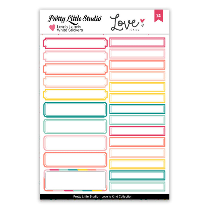 Pretty Little Studio Love Is Kind - Lovely Labels Stickers