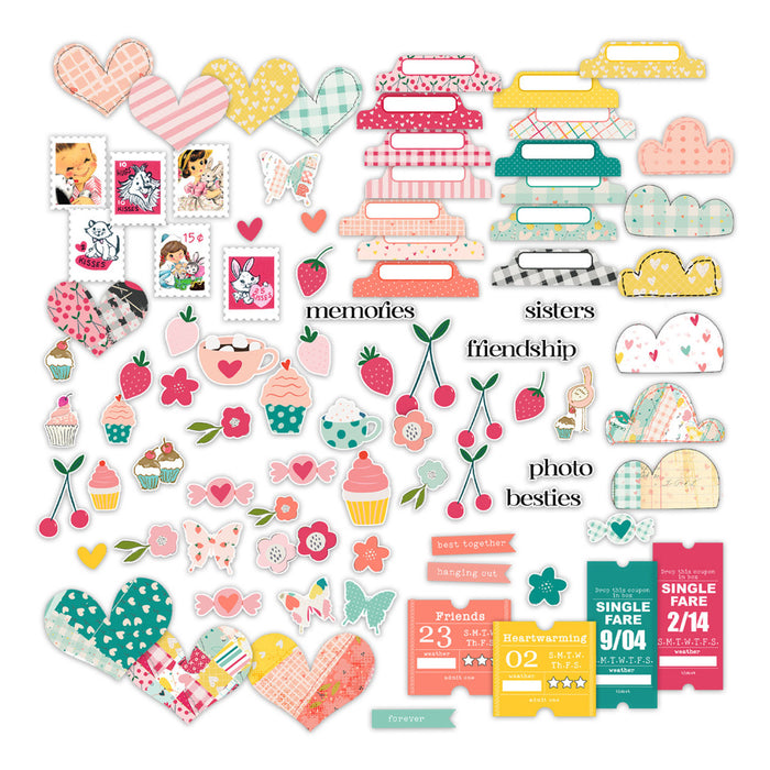Pretty Little Studio Love Is Kind - Lovely Mix Die Cuts
