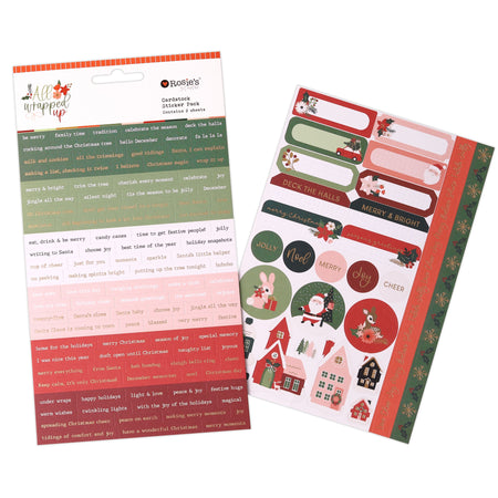 Rosie's Studio All Wrapped Up - Cardstock Sticker Pack