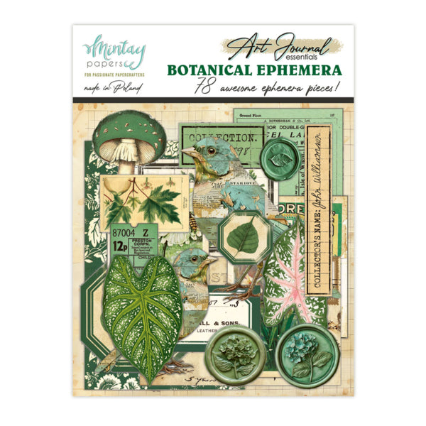 Mintay Papers Art Journal Ephemera Pack - Botanical