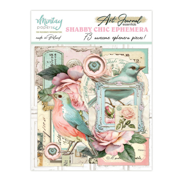 Mintay Papers Art Journal Ephemera Pack - Shabby Chic