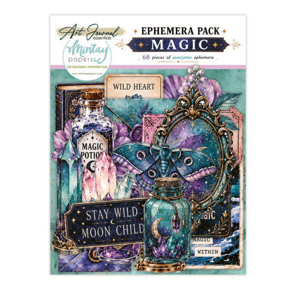 Mintay Papers Art Journal Ephemera Pack - Magic