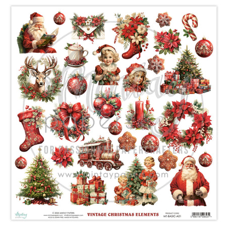 Mintay Papers Basic Elements - Vintage Christmas