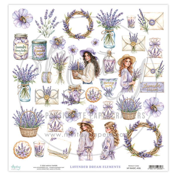 Mintay Papers Basic Elements - Lavender Dream