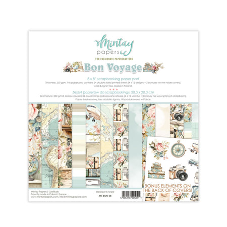 Mintay Papers Bon Voyage - 8x8 Paper Pad