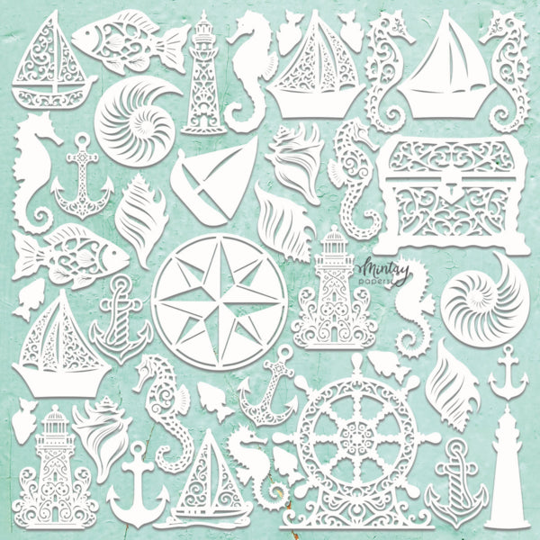 Mintay Papers - Chippies Seashore Filigree