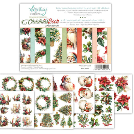 Mintay Papers - Christmas 1 (Classic) Fussy Cutting 6x8 Paper Pad