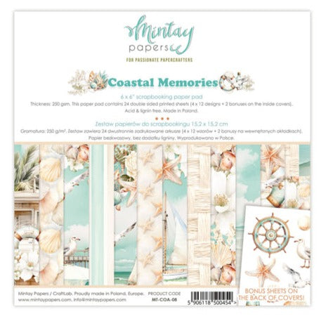 Mintay Papers Coastal Memories - 6x6 Paper Pad