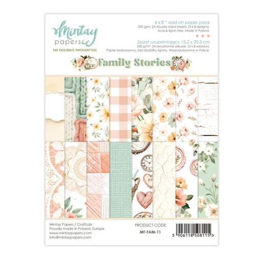 Mintay Papers Family Stories - 6x8 Add-On Paper Pad