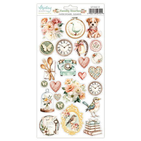 Mintay Papers Family Stories - Paper Stickers Elements