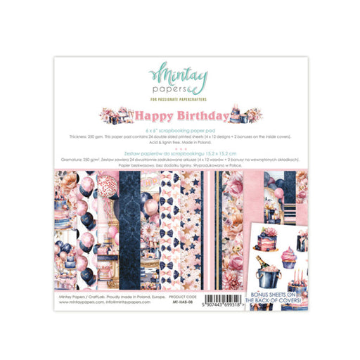 Mintay Papers Happy Birthday - 6x6 Paper Pad