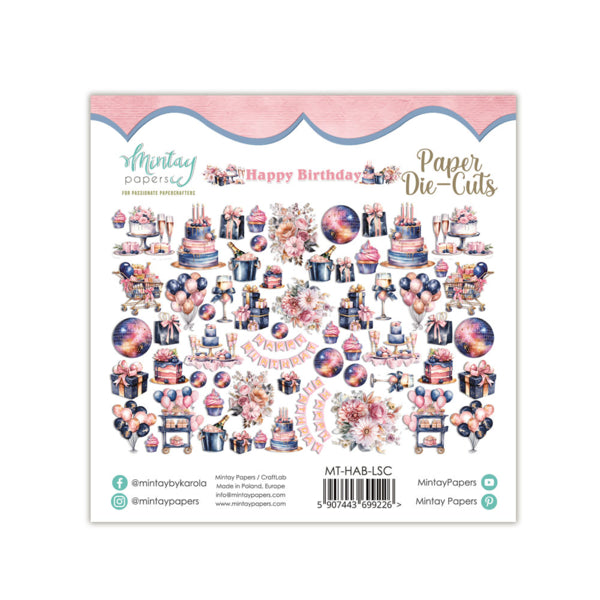 Mintay Papers Happy Birthday - Paper Die Cuts