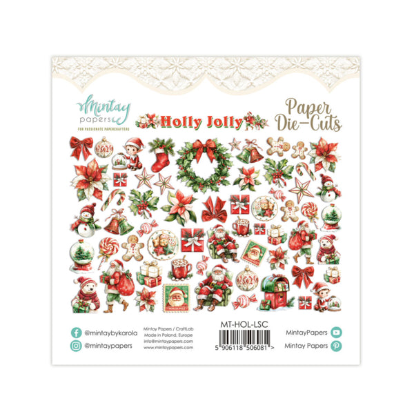 Mintay Papers Holly Jolly - Paper Die Cuts