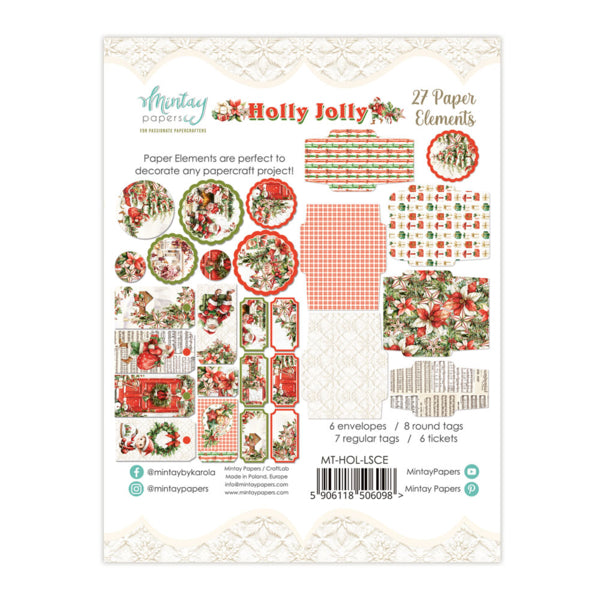 Mintay Papers Holly Jolly - Paper Elements